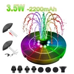 Solar & Battery Powered Bird Bath Fountain With Color Changing Led LIGHTS,IPX8. Fixed Price $18.20.