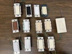 (lot Of 13 ) Lutron Homeworks Dimmer Switches Mixed Models And Colors. Fixed Price $115.00.