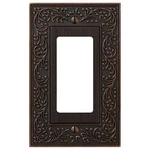 English Garden 1 Gang Rocker Metal Wall Plate - Aged Bronze. Fixed Price $9.35.