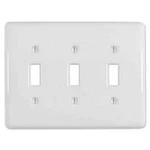 Metro White Porcelain Switchplate Ceramic Wall Outlet Light Cover. Fixed Price $6.99.
