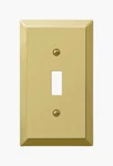 Amerelle Century Polished Brass Toggle Wall Plate Gang Stamped Steel 163TBR. Fixed Price $10.26.