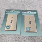 Creative Accents Lighting Plate Toggle Switch Wall Antique Brass 9AB101 Lot 2. Fixed Price $6.97.