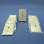 Cooper 2134A Almond 1-GANG Toggle Switch Plastic Thermoset Wallplate Cover 10PCS. Fixed Price $18.99.