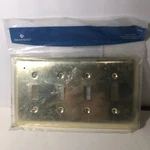 Brainerd Brass Quad 4 Four Toggle Switch 126530 Inc. Screws. Fixed Price $12.99.