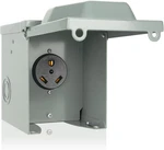 Amp Rv Power Outlet Box, 125 Volt Nema TT-30R Receptacle, Lockable Enclosed. Fixed Price $42.99.