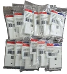 Lot 12 Leviton 41080-2WP Quickport 2-PORT Single Gang Wall Plate White New. Fixed Price $29.99.