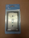 Brainerd Single Toggle Switch Wall Plate Beaded Brushed Satin Pewter #19054 New. Fixed Price $8.95.