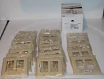 25 Hubbell Ivory Standard 2G Decorator Gfci Gfi Nylon Wallplate Covers NP262I. Fixed Price $12.99.