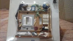 Figi 3D Double Switch Office Wall Plate Hand Painted New. Fixed Price $19.99.