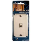 Leviton White Single Gang Wall Phone Jack 832-C0253-W. Fixed Price $13.50.