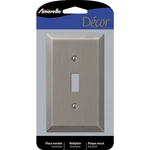 Amerelle Century Antique Nickel Metallic 1 Gang Stamped Steel Toggle Wall Plate. Fixed Price $8.37.
