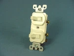 Leviton 5224-2A Almond Double Wall Light Switch Duplex Toggle 15A Single Pole. Fixed Price $11.38.