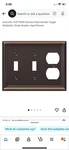 Amerelle 149TTDDB Chelsea Steel Double Toggle Wallplate Aged Bronze. Fixed Price $7.83.