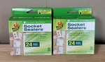 Duck Socket Sealers 24 Per Insulating Seals Lot Of Packs. Fixed Price $7.49.