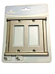 New Brainerd Landen 405525 Double Rocker Wall Switch Plate Cover Soft Iron. Fixed Price $9.68.