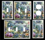 Hummingbird Floral # 3 Light Switch Cover Plate Outlets Pick. Fixed Price $7.59.