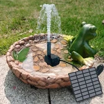 Solar Fountain With 6 Nozzles - 1.4W Panel Floating Water Pump For Bird Ba. Fixed Price $30.57.