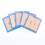 5 Leviton Finished 2G Toggle Cover Wallplate Switchplates 89209-OAK. Fixed Price $20.89.