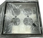 Cooper 93802-BOX Stainless Steel Wall Plate 2-GANG Duplex Receptacle 304SS. Fixed Price $8.99.
