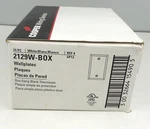 Cooper 2129W-BOX White Wallplates Outlet Covers Of 25 New. Fixed Price $22.39.