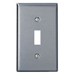Leviton 84001 1-GANG Toggle Switch Wallplate 430 Stainless Steel. Fixed Price $19.99.