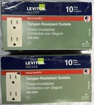Leviton Decora 15 125 Tamper Resistant Duplex Outlet/recep.light Alm (2PK). Fixed Price $36.99.