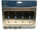 Brainerd Wall Switch Plate Satin Nickel Finish Quad #3974963 (R7). Fixed Price $15.00.