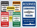 Reserved Parking Submariner Sign Ssbn Ssn Fmb Dbf. Fixed Price $30.00.