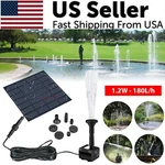 Solar Power Fountain Submersible Floating Water Pump Bird Bath Pond Garden Pool. Fixed Price $12.69.