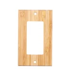 Solid Single Rocker Light Switch Plate 4.5" X 2.76" Outlet Covers Wooden.... Fixed Price $14.27.