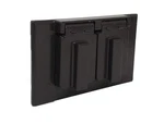 1-GANG Horizontal Weatherproof Duplex Outlet Cover, Ul Listed, Bronze. Fixed Price $10.08.