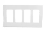 Leviton 4-GANG Decora Plus Wallplate Screwless Snap-on Mount, 80312-SW, White. Fixed Price $14.99.
