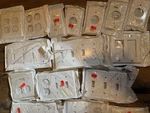 Lot Of 25 Leviton Assorted Wall Plates White. Fixed Price $39.99.