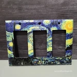 Mulberry Electrical Plate Cover Light Switch Starrie N8GHT Triple Rocker. Fixed Price $12.00.