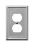 Amerelle 149DBN 1-DUPLEX Outlet Brushed Nickel For Chelsea Steel Wallplate. Fixed Price $10.62.