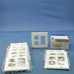 Eagle 2157W White 2-GANG Duplex Decorator Plastic Standard Wallplate Cover 10PCS. Fixed Price $20.89.