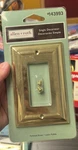 Allen + Roth Wall Plate Polished Brass -single Decorator #143993. Fixed Price $7.00.