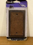 Amerelle Georgian Tumb Bronze Single Blank Wallplate Cast Metal 54BAZ Unopened. Fixed Price $5.40.