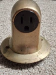 Steel City Solid Brass Floor Outlet Receptacle Duplex Cover Industrial.... Fixed Price $40.75.
