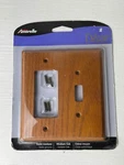 Amerelle Decor Wood Wall Plate Medium Oak Switch Cover 901TR Contemporary. Fixed Price $14.99.