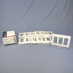 Cooper 2163W White 3-GANG Decorator Thermoset Wallplates Gfci Plastic Cover 10PC. Fixed Price $20.89.