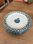 Tienshan Folk Craft Apple Dinner Plates Set Of 8 Vintage Country Kitchen. Fixed Price $80.00.