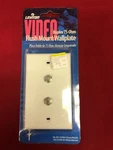 Leviton Video Duplex 70-OHM Flush Mount Wallplate. Fixed Price $7.99.