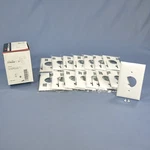 Cooper 5131W White 1-GANG Single 1.406" Receptacle Nylon Wallplate Covers 15PCS. Fixed Price $6.64.