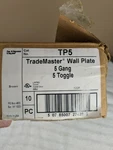 Lot Of 8 Legrand Pass & Seymour TP5 5-GANG Toggle Wall Plates Brown. Fixed Price $54.99.