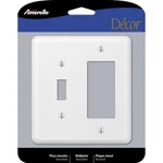 Amerelle Devon White 2 Gang Stamped Steel Rocker/toggle Wall Plate. Fixed Price $8.96.