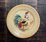Tabletops Gallery Morning Rooster Hand Painted & Craft Farmhouse Yellow 8 Plate. Fixed Price $10.00.
