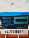 Pack Legrand Adorne Turquoise Blue 4-GANG Wall Plate New. Fixed Price $35.00.