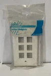 Leviton White Flush Mount Quickport 6-PORT Wallplate Cover 41080-6W New. Fixed Price $9.99.
