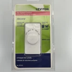 New & Sealed Leviton Decora Single Pole Quiet Fan Control RTF01-10W White. Fixed Price $9.64.